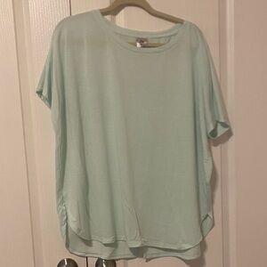 Natori Light Green Short Sleeve Top